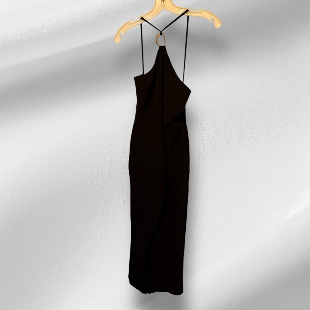 Line and Dot Black Maxi Dress nwt